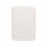 Chargeur sans fil personnalisé en bambou magnétique Power Magnet couleur blanc quatrième vue