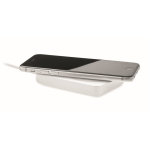 Chargeur sans fil personnalisé en bambou magnétique Power Magnet couleur blanc cinquième vue