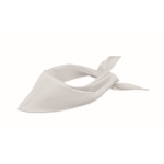 Bandana promotionnel en forme triangulaire d'une seule couleur Bandido couleur blanc