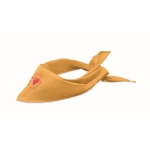 Bandana promotionnel en forme triangulaire d'une seule couleur Bandido couleur jaune deuxième vue principale
