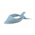 Bandana promotionnel en forme triangulaire d'une seule couleur Bandido couleur bleu ciel