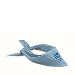 Bandana promotionnel en forme triangulaire d'une seule couleur Bandido vue avec zone d'impression