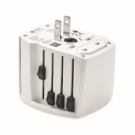 Adaptateur universel de voyage personnalisé Skross MUV USB A/C couleur blanc quatrième vue