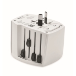 Adaptateur universel de voyage personnalisé Skross MUV USB A/C couleur blanc cinquième vue