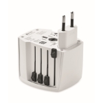 Adaptateur universel de voyage personnalisé Skross MUV USB A/C couleur blanc septième vue