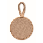 Enceinte portable personnalisable sans fil en bambou avec corde Cool couleur bois septième vue