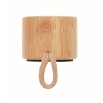 Enceinte portable personnalisable sans fil en bambou avec corde Cool couleur bois