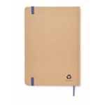Blocs-notes personnalisable recyclé A5 pages carreaux Everwrite couleur bleu troisième vue