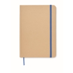 Blocs-notes personnalisable recyclé A5 pages carreaux Everwrite couleur bleu quatrième vue