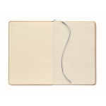 Blocs-notes personnalisable recyclé A5 pages carreaux Everwrite couleur bleu cinquième vue