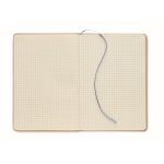 Blocs-notes personnalisable recyclé A5 pages carreaux Everwrite couleur bleu sixième vue