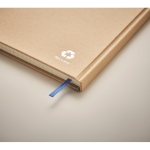 Blocs-notes personnalisable recyclé A5 pages carreaux Everwrite couleur bleu sixième vue photographique
