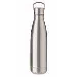 Gourde en acier avec poignée sur le couvercle 500 ml Inox Arctic couleur argenté mat