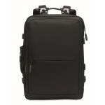 Sac à dos de voyage recyclé avec plusieurs compartiments Business Trip couleur noir troisième vue