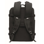 Sac à dos de voyage recyclé avec plusieurs compartiments Business Trip couleur noir quatrième vue