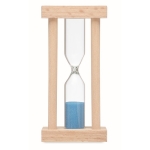 Sablier en bois de 3 minutes avec logo Solo couleur bois quatrième vue