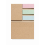 Notes adhésives avec marque-pages recyclés Reciclo couleur beige cinquième vue