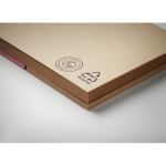 Notes adhésives avec marque-pages recyclés Reciclo couleur beige sixième vue photographique
