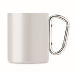Tasse en métal à double paroi et 300 ml MetalHook couleur blanc cinquième vue