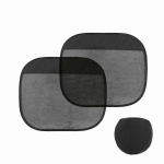 Lot de 2 pare-soleil autocollants pour voiture avec protection UV Auto couleur noir