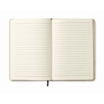 Carnet en toile et fermeture élastique A6 pages lignées Canvas couleur beige troisième vue