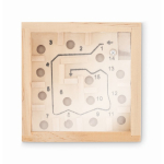 Jeu de labyrinthe publicitaire dans une boîte en bois Ability Maze couleur bois troisième vue
