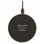 Chargeur sans fil élégant et personnalisable couleur noir sixième vue