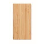 Chargeur sans fil avec logo et connexion C 6.000 mAh Bamboo couleur bois troisième vue