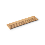 Peigne en bambou naturel avec étui en papier kraft recyclé inclus couleur naturel