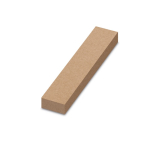 Peigne en bambou naturel avec étui en papier kraft recyclé inclus dans boîte