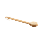 Brosse de douche personnalisée en bambou avec cordelette Shower couleur naturel image avec logo