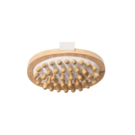 Brosse de massage anticellulite pour le bain en bois avec poignée couleur naturel première vue
