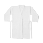 Peignoir en coton doux avec ceinture et poches 350 g/m² couleur blanc première vue
