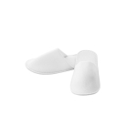 Chaussons en polyester taille 43-44 avec logo pour hôtel Roomie couleur blanc troisième vue