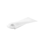 Chaussons en polyester taille 43-44 avec logo pour hôtel Roomie couleur blanc avec housse