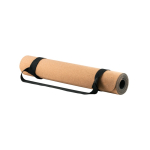 Tapis de fitness en liège personnalisé avec votre logo Yoga Cork couleur naturel troisième vue