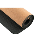 Tapis de fitness en liège personnalisé avec votre logo Yoga Cork couleur naturel cinquième vue