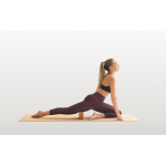 Tapis de fitness en liège personnalisé avec votre logo Yoga Cork couleur naturel Huitième vue