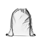 Sac réfléchissant en polyester avec anses noires 200 g/m2 couleur argenté