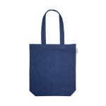Sac avec coton recyclé, plusieurs coloris disponibles 220 g/m² couleur bleu première vue