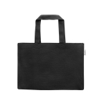 Sac 50% coton recyclé à anses longues 280 g/m² couleur noir première vue