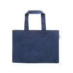 Sac 50% coton recyclé à anses longues 280 g/m² couleur bleu première vue