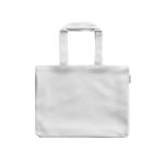 Sac 50% coton recyclé à anses longues 280 g/m² couleur blanc première vue