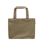 Sac 50% coton recyclé à anses longues 280 g/m² couleur vert foncé première vue