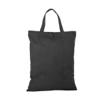 Sac promotionnel en coton pliable avec housse intégrée 140 g/m² couleur noir troisième vue