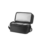 Sac isotherme en tissu avec compartiments et plusieurs poches 7L couleur noir troisième vue