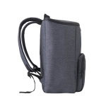 Sac isotherme en nylon avec intérieur imperméable et bretelles 15L couleur bleu troisième vue