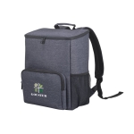 Sac isotherme en nylon avec intérieur imperméable et bretelles 15L couleur bleu image avec logo