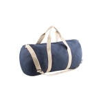 Sac de voyage en denim avec anses et sangle réglable 300 g/m² couleur bleu