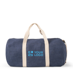 Sac de voyage en denim avec anses et sangle réglable 300 g/m² avec zone d'impression